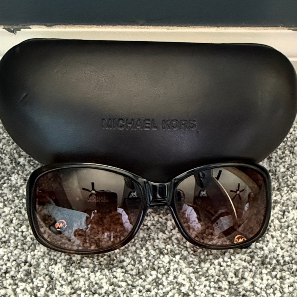 Michael Kors Black and Brown Sunglasses